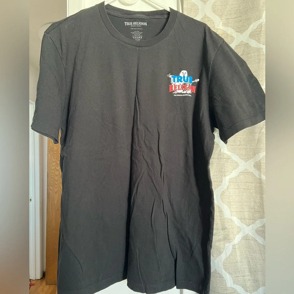 True Religion Black Short Sleeve Tee